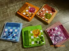 5 x 2 Stück    Geschirrtuch +  Küchenhandtuch im farblichen Set  100% Baumwolle