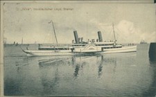 Ansichtskarte D. Nixe Norddeutscher Lloyd Bremen Dampfer 1914 (Nr.9808)