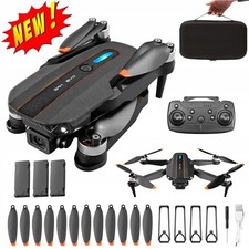 Faltbar WIFI FPV Drohne Mit-4K Kamera Mini Selfie Quadrocopter RC Drone 3 Akkus