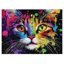 Bunte Katze | Holz Puzzle -