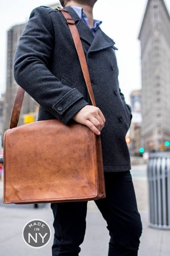 Tasche vintage leder echt - tasche,