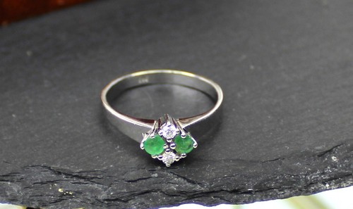 Brillant-Smaragd-Goldring