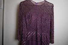 Elegant Damen Lila Maxikleid