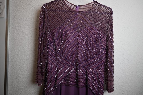 Elegant damen lila maxikleid - lila,