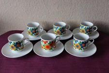 Kultige 70er kaffeetassen - kaffeetassen, 6