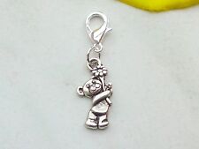 Charms Anhänger *BÄR mit Blümchen Charm Teddy Bärchen Teddybär Armband und Kette