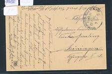 105130) Bahnpost Ovalstempel Wernshausen - Zella St.Blasii, AK Schmalkalden 1915