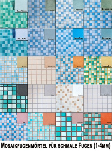 Farbiger mosaik fugenmörtel - farbiger,