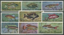 Burundi 1967 Fische Salmler Buntbarsch Hechtling 359/67 postfrisch