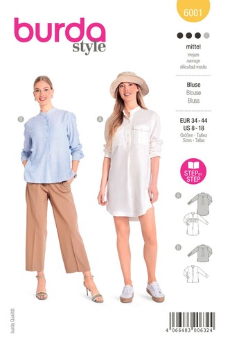 Burda schnittmuster 6001 - burda,