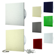 Wohnraumlüfter Wechselbare Fronten Badlüfter Ventilator Wandlüfter Ø100 Ø125 mm