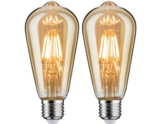 Paulmann LED Leuchtmittel Glühbirne BUNDLE ST64 gold 2x6,5W