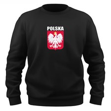 EAKS® Herren Sweatshirt "Polenwappen" Pullover Pulli Polska Polen Poland Wappen