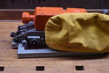 HolzHer Bandschleifer 2410 mit Bürstenrahmen und Zubehör