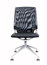 Vitra Alberto Meda Chair 1 Konferenz-Stuhl Besucher Stoff-Polster schwarz Netz