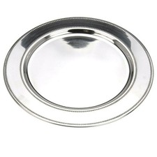 Runder Tablett Metall silber