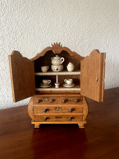 Omas Puppenstube Kaufladen Biedermeier Schrank 27 cm Sammler  RARITÄT von Oma