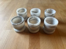 6 er Set Eierbecher Marmor