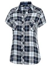 Damenbluse Westernbluse Cowgirl Western Stars & Stripes »PASADENA BLUE SHORT«