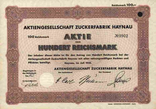 Zuckerfabrik haynau 1935 - zuckerfabrik,