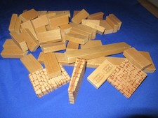 Holzbauklötze Natur, ca. 50 Stk