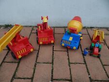 4x Lena Kipper Truck LKW Vintage DDR Sandkasten Spielzeug Einsatz Fahrzeuge