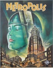 Metropolis Movie Poster - Kurt Degen - Reprint 1990er - ZigZag Posters