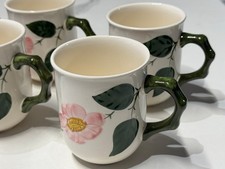 6 x Villeroy & Boch Wildrose Kaffeebecher Henkelbecher Tasse Höhe: 10 cm TOP
