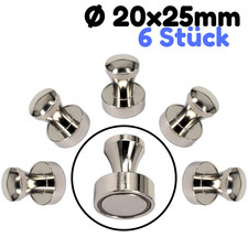 Neodym Magnete Für Magnettafel Pinnwand Kegel Magnet 20mm 8,5KG Stark Whiteboard