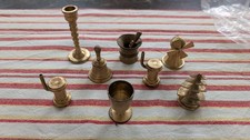8 Stück Miniaturen Figuren,  Messing, Kupfer