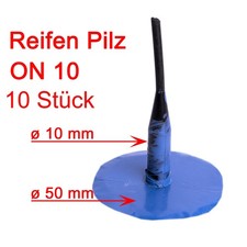 10 Reifenpilze 50mm