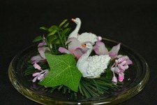 Deko Schwan Schwäne mit Deckel