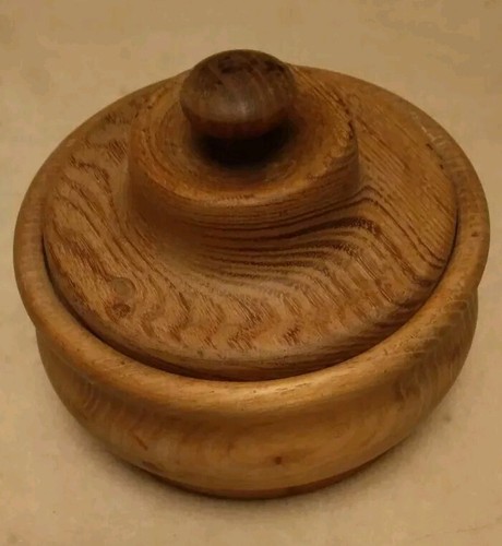 Holzdose rund mit - , deckel