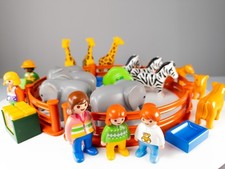 Playmobil 123 Zoo Set Tiere Elefanten Giraffen Zebras Figuren Kleinkind TOP