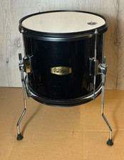Eastar 12"x 10" Floor Tom mit Beinen - schwarze Oberfläche - für Junior Schlagzeug