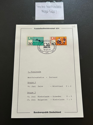 Brd sonderkarte fussball - sonderkarte,
