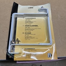 Blumenkastenhalter (2 Stück) für Geländer 4–14 cm, Bödenbreite bis 18 cm