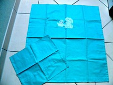 Wiege Babybett Babybettwäsche 80 x80 / 35x40 grün  Junge Mädchen 100% Baumwolle 
