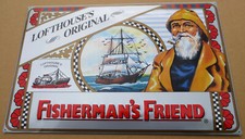 Fisherman's Friend Blechschild Schild selten 39x59cm Werbung Schiff Segelschiff