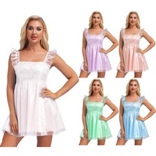 DE Sexy Damen Nachthemd Sommer