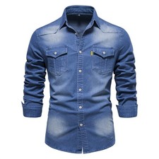 Herren Jeanshemd Denim