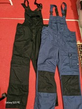 2x Arbeitslatzhose Schwarz/Blau Arbeitskleidung Latzhose Blaumann Arbeitshose 