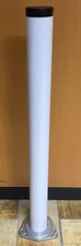 Stützfuß Metall weiss höhenverstellbar Tischbein ca. 71-72,5 cm TOP