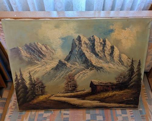 Original ölgemälde alpen - original,