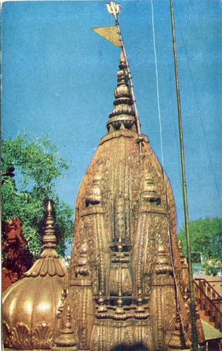 Alte postkarte golden - -, temple