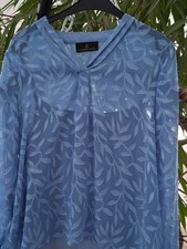 Bluse damen hellblau Alfredo