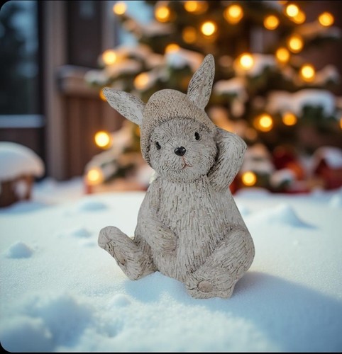 Schnee hase kaninchen mit - schnee,