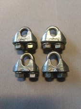 Drahtseilklemme für Seildurchmesser 6 mm, galvanisch verzinkt, je 4 Stück 