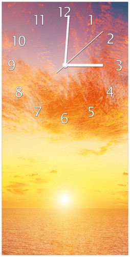 Wallario wanduhr aus - wanduhr, glas
