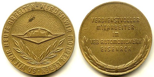 Medaille veb automobilwerk - veb,